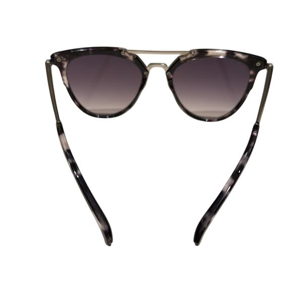 A New Day Sunglasses Tortoiseshell Rounded Circle Rims Wire Frame Purple Tint - Picture 2 of 3